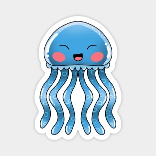 Blue Jellyfish Magnet