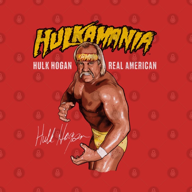 Hulk Hogan Hulkamania Pose by MunMun_Design