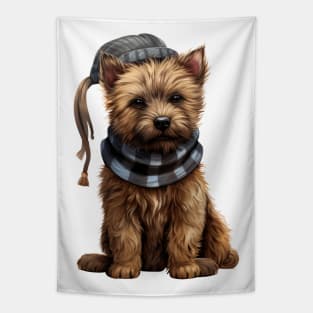 Winter Cairn Terrier Dog Tapestry