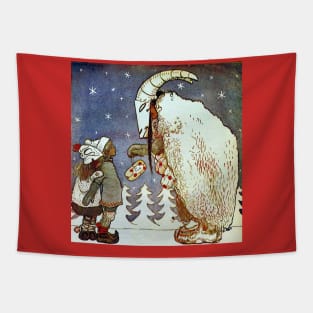 Yule Goat Julbocken - John Bauer Tapestry