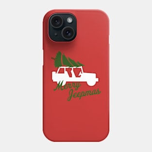 Merry Jeepmas! White Phone Case