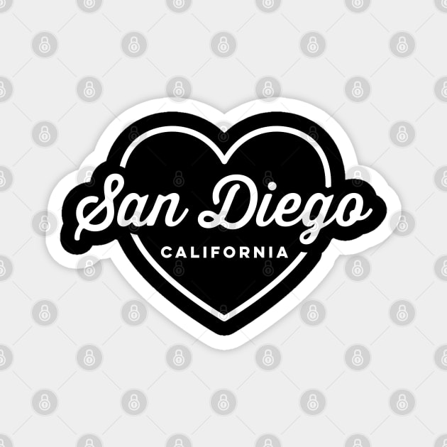 San Diego California Love Magnet by DetourShirts