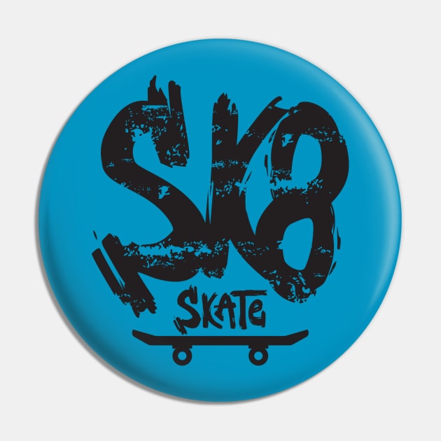 sk8 skater Pin by Stellart