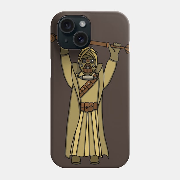 Sand Warrior Phone Case by NikInked