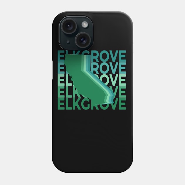 Elk Grove California Green Repeat Phone Case by easytees