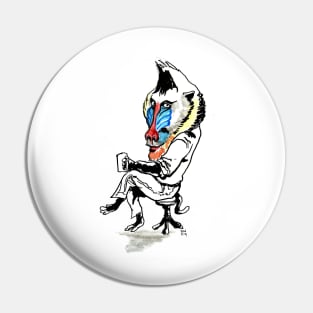 Office Baboon Pin