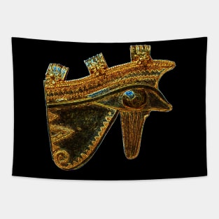 Gold Emerald Horus Eye Tapestry