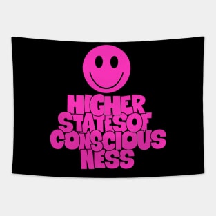 Higher State of Consciousness - Acid Smiley Design Tapestry