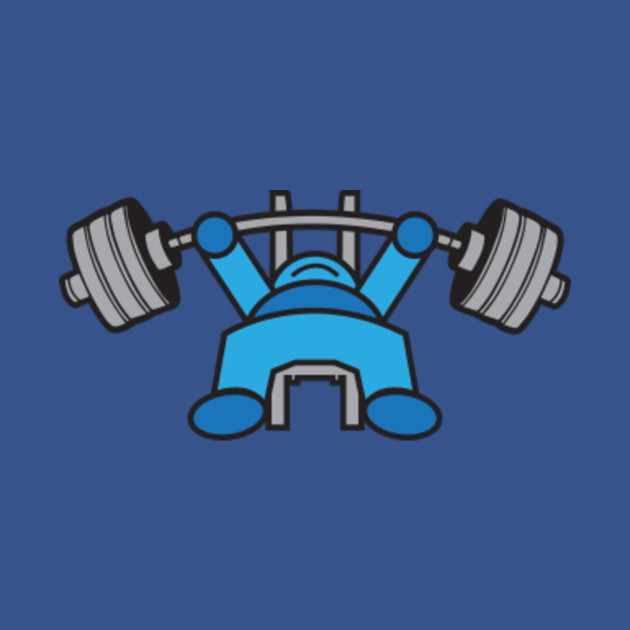 Kawaii Bench Press Blue Workout Kids T Shirt Teepublic