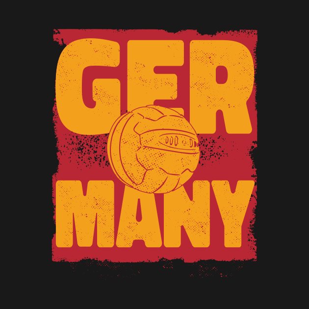 Vintage German Football // Retro Germany Soccer by SLAG_Creative