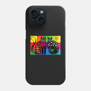 Colourful cats 53 Phone Case