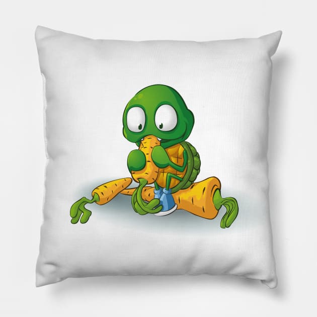 Carrot Turtle Pillow by bambakagames