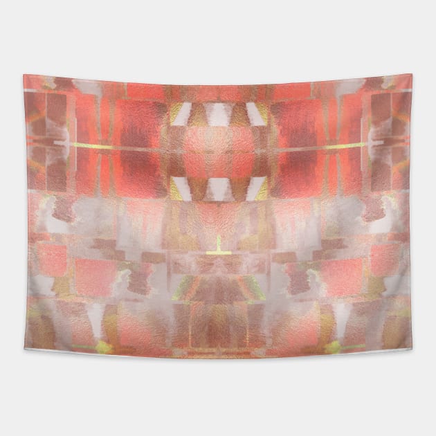 Rose Gold Metallic Abstract Modern Pattern Tapestry by Urban_Vintage