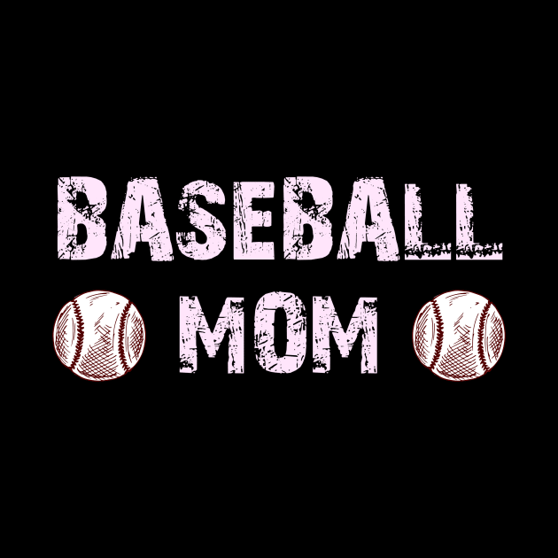 Cute Baseball Mom Design, Gift For Baseball Mama by Blue Zebra