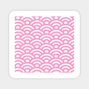 Red lines curves background pattern Magnet