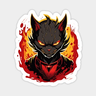 Devil cat Magnet