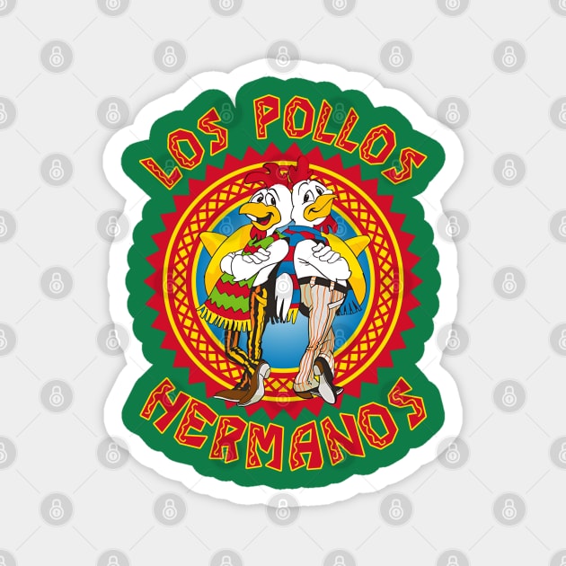 Los Pollos Hermanos Cartoon Magnet by Bob Charl