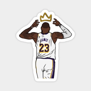 LeBron James Crowns Himself Magnet