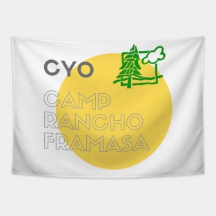 Yellow Camp Circle Tapestry