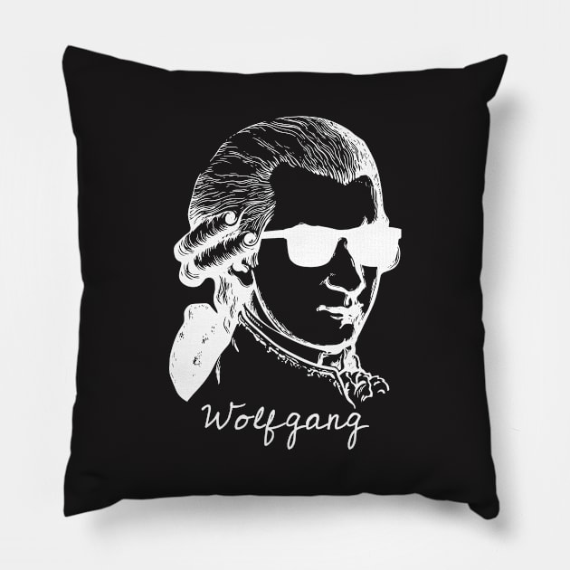 Mozart Music Shirt - Wolfgang Pillow by redbarron