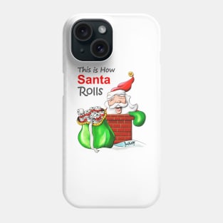 Santa Claus with Toilet Paper Gift V2 Phone Case