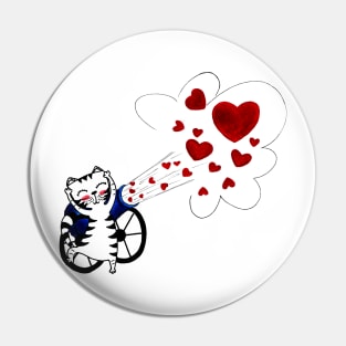 Yuna Cat | Spreading Love, Not War Pin