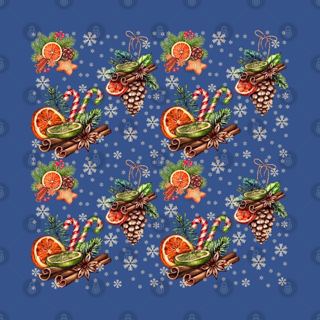 Christmas pattern 5. by Miruna Mares