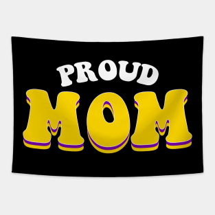 Proud Mom Intersex Pride Tapestry