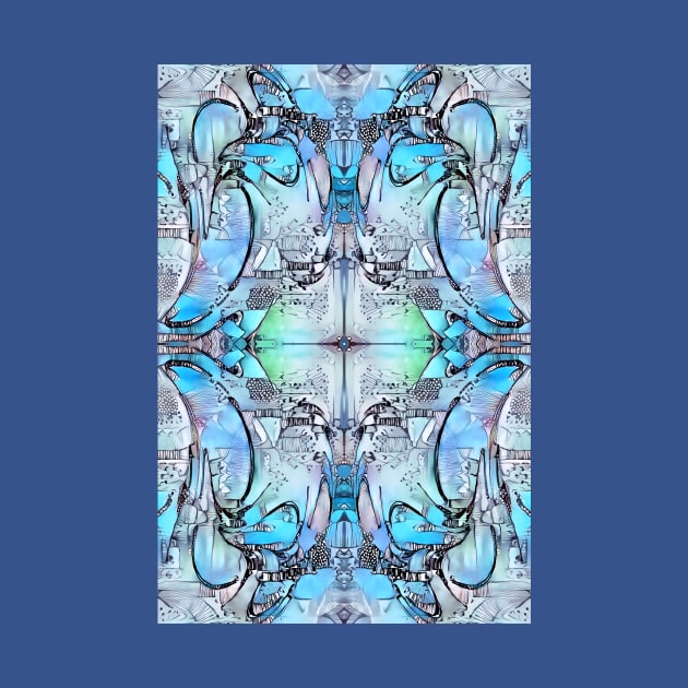 Blue Delight. Abstract Pattern Design by ArtlyStudio