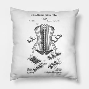 Corset Patent Balck Pillow