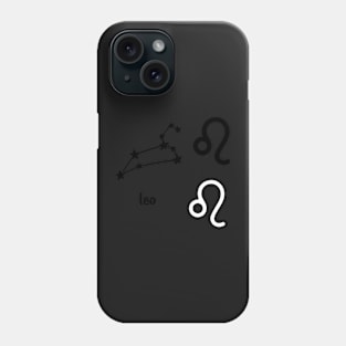 Leo Star Sign Symbol and Constellation Sticker Pack Phone Case