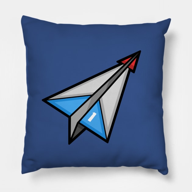 Thunderbird 1 Paper Plane Pillow by STierney