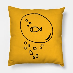 fish in water bubble Pillow
