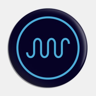 Synth Waveform for Electronic Musician Pin