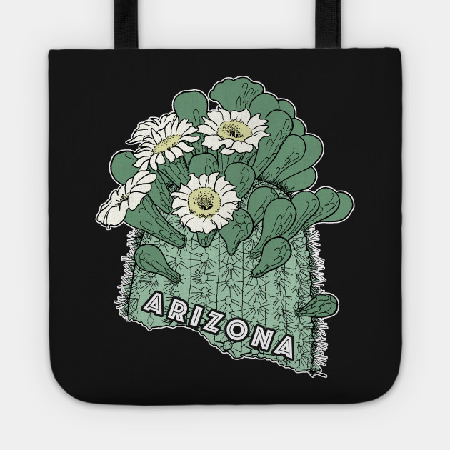 Arizona State Flower Saguaro Cactus Arizona Tote Teepublic