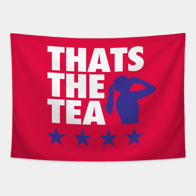 Thats The Tea - Red Tapestry by KFig21