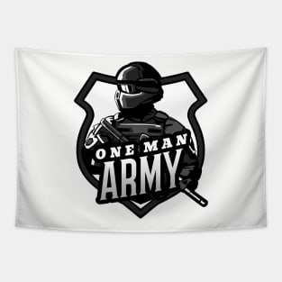 One MAN Army Tapestry