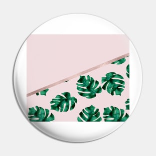 Monstera Dreams - Geometric Split Pin