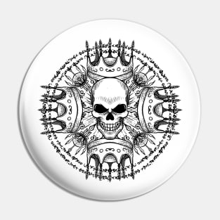 crown skull Pin