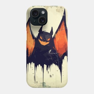 Spooky bat street art Phone Case