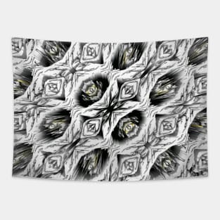 3D White Abstract Texture Pattern Tapestry