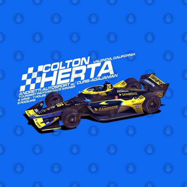 Colton Herta 2022 (white) by Sway Bar Designs