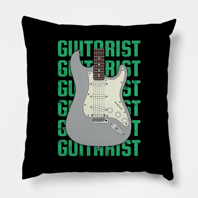 Guitarist Repeated Text S-Style Electric Guitar Body - Guitarist ...