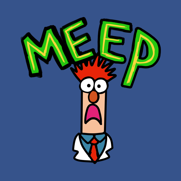 Meep muppet beaker by wolfmanjaq