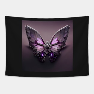 crystal butterfly, purple and diamond Tapestry