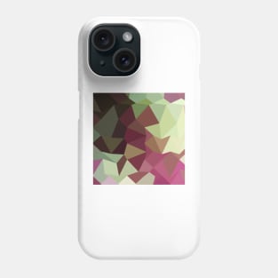 Claret Red Abstract Low Polygon Background Phone Case