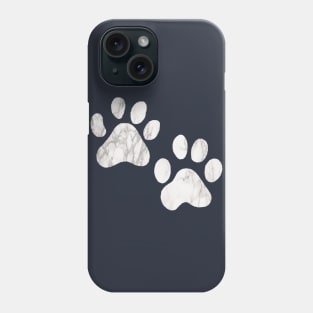 Marble Paw prints Phone Case