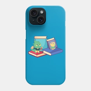 Studying chameleon Phone Case