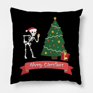 Christmas Skeleton Pillow