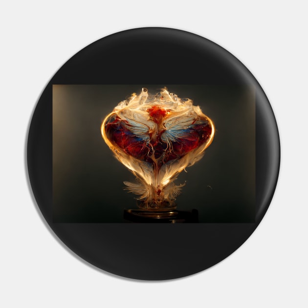 Flaming Heart Art  /  Flame Heart Unwind Designs Pin by Unwind-Art-Work